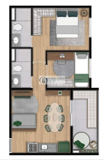 Apartamento com 2 quartos à venda, 47m2 em Mooca, São Paulo - SP - imagem 2 Foto 2 de Apartamento com 2 quartos à venda, 47m2 em Mooca, São Paulo - SP