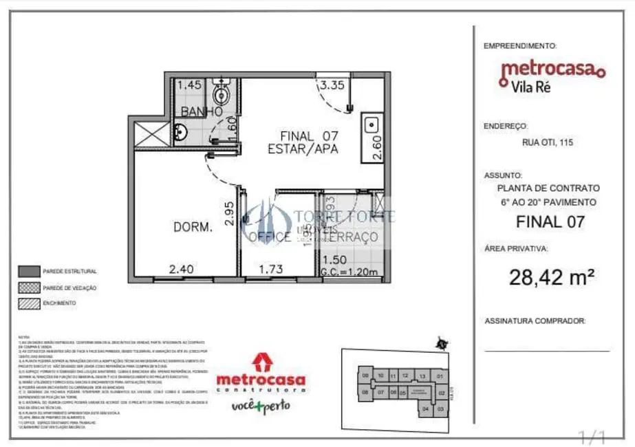 Foto 1 de Apartamento com 1 quarto à venda, 28m2 em Vila Ré, São Paulo - SP