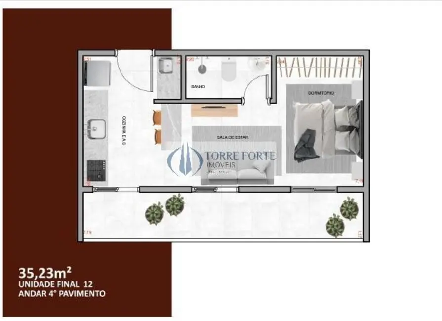 Foto 7 de Apartamento com 2 quartos à venda, 35m2 em Parque São Jorge, São Paulo - SP