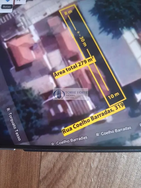 Foto 1 de Terreno / Lote à venda, 279m2 em Parque da Vila Prudente, São Paulo - SP