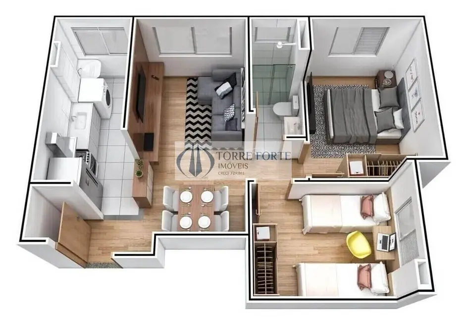 Foto 6 de Apartamento com 2 quartos à venda, 44m2 em Colônia (Zona Leste), São Paulo - SP