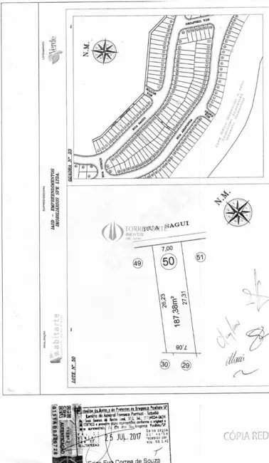 Foto 1 de Terreno / Lote à venda, 187m2 em Vila Batista, Braganca Paulista - SP