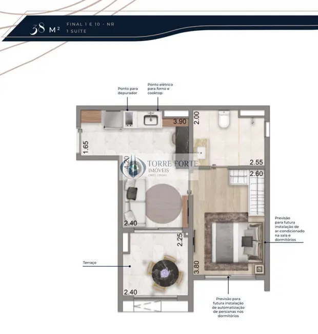 Foto 1 de Apartamento com 1 quarto à venda, 38m2 em Jardim Vila Mariana, São Paulo - SP