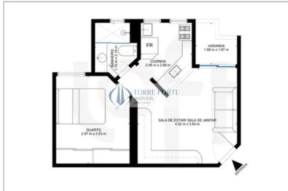 Foto 7 de Apartamento com 1 quarto à venda, 38m2 em Indianópolis, São Paulo - SP