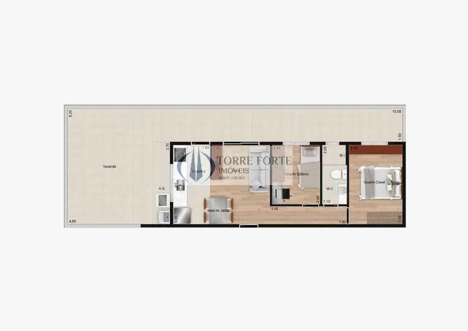 Foto 3 de Apartamento com 2 quartos à venda, 42m2 em Vila Esperança, São Paulo - SP