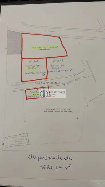 Foto 1 de Terreno / Lote à venda, 3690m2 em Conceição, Diadema - SP