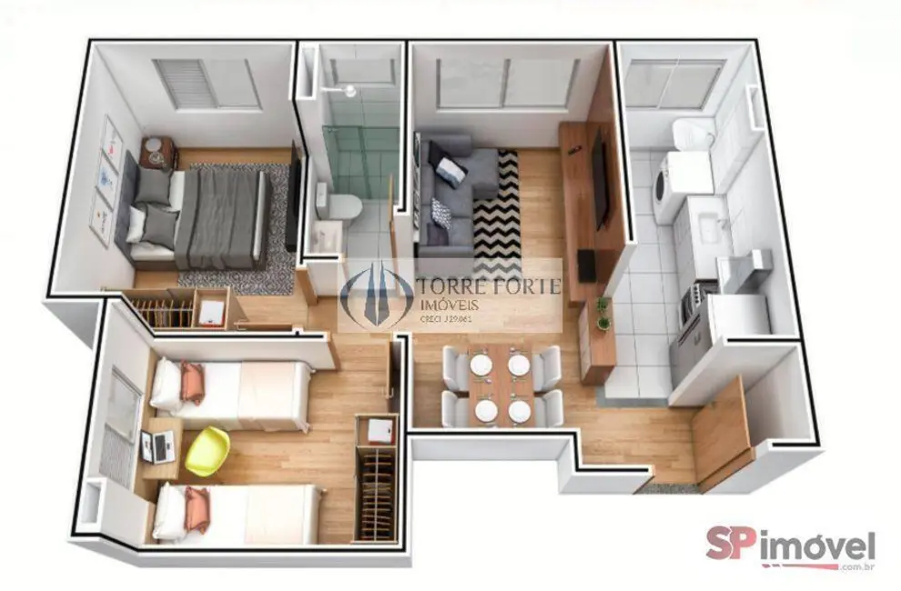 Foto 2 de Apartamento com 2 quartos à venda, 43m2 em Colônia (Zona Leste), São Paulo - SP