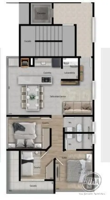 Apartamento com 4 quartos à venda, 138m2 em Centro, Guaratuba - PR - imagem 3 Foto 3 de Apartamento com 4 quartos à venda, 138m2 em Centro, Guaratuba - PR