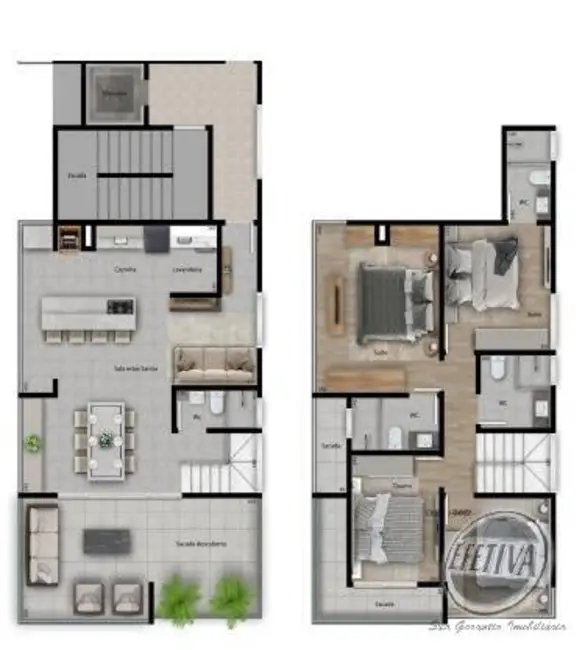 Foto 2 de Apartamento com 4 quartos à venda, 138m2 em Centro, Guaratuba - PR