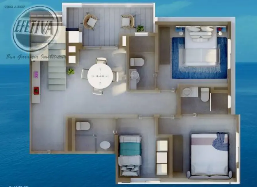 Apartamento com 3 quartos à venda, 98m2 em Guaratuba - PR - imagem 7 Foto 7 de Apartamento com 3 quartos à venda, 98m2 em Guaratuba - PR