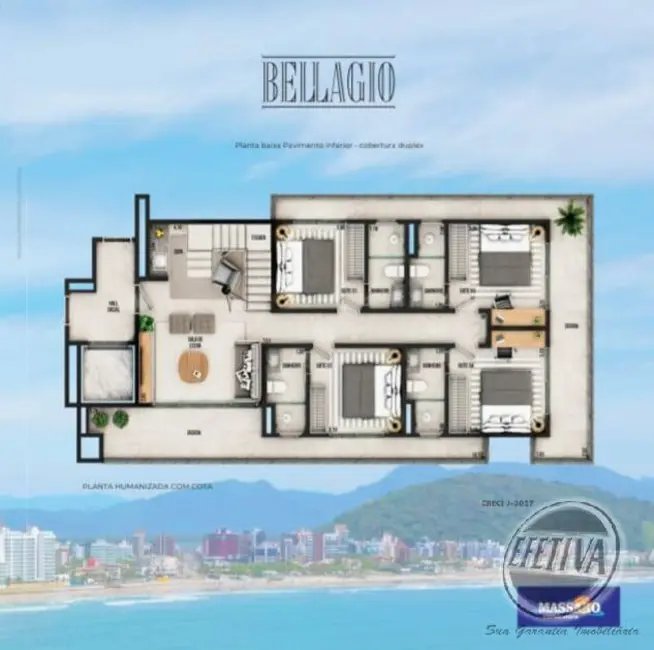 Apartamento com 3 quartos à venda, 188m2 em Centro, Guaratuba - PR - imagem 5 Foto 5 de Apartamento com 3 quartos à venda, 188m2 em Centro, Guaratuba - PR