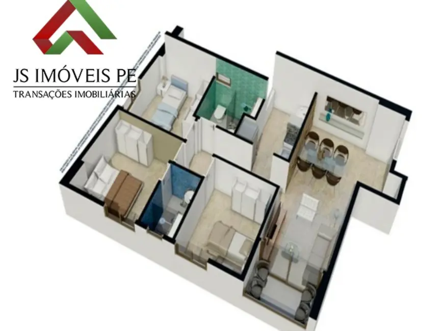 Foto 1 de Apartamento com 3 quartos à venda, 67m2 em Casa Amarela, Recife - PE