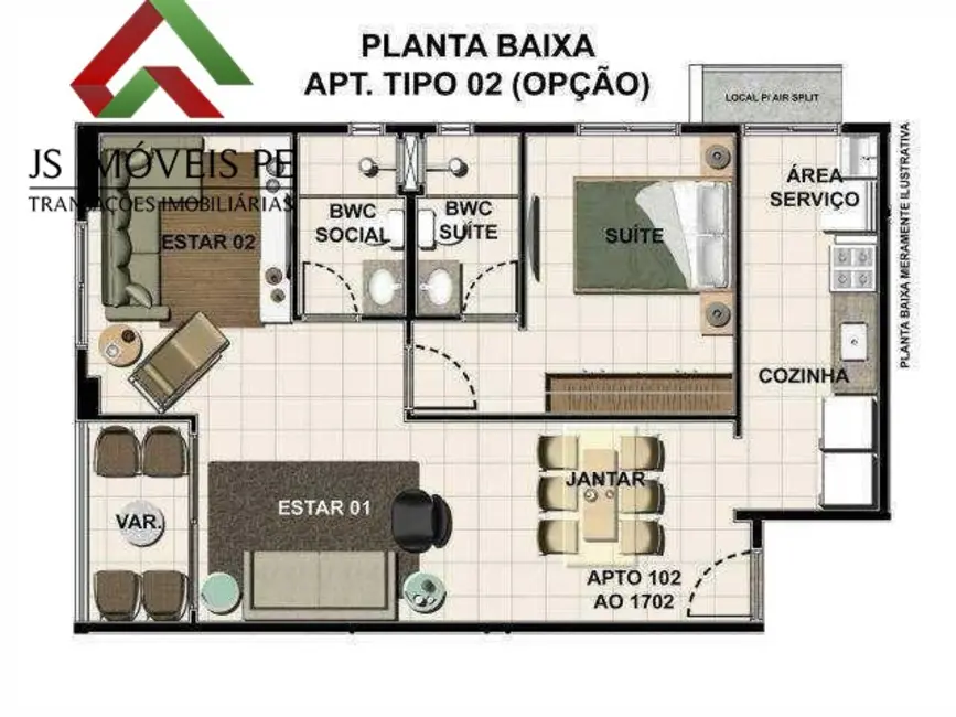 Foto 6 de Apartamento com 2 quartos à venda, 58m2 em Encruzilhada, Recife - PE