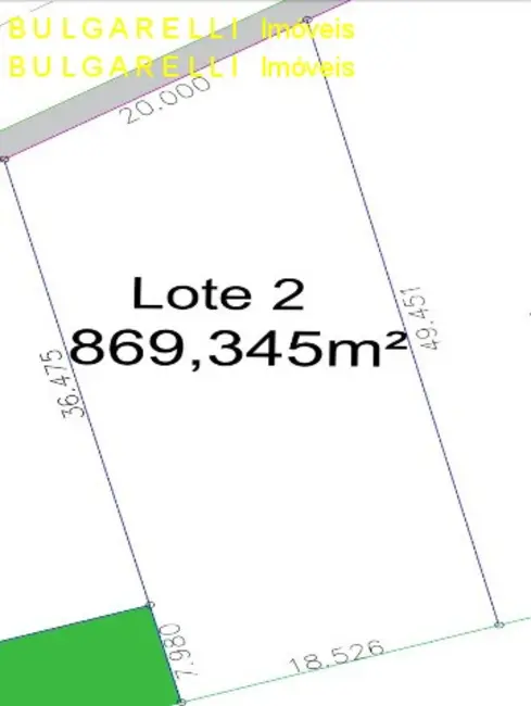 Foto 1 de Terreno / Lote à venda, 869m2 em Jundiai - SP
