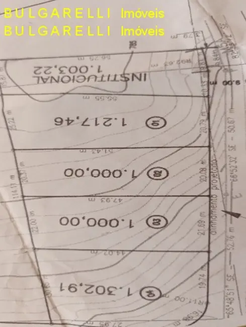 Foto 3 de Terreno / Lote à venda, 1217m2 em Jardim Colônia, Jundiai - SP