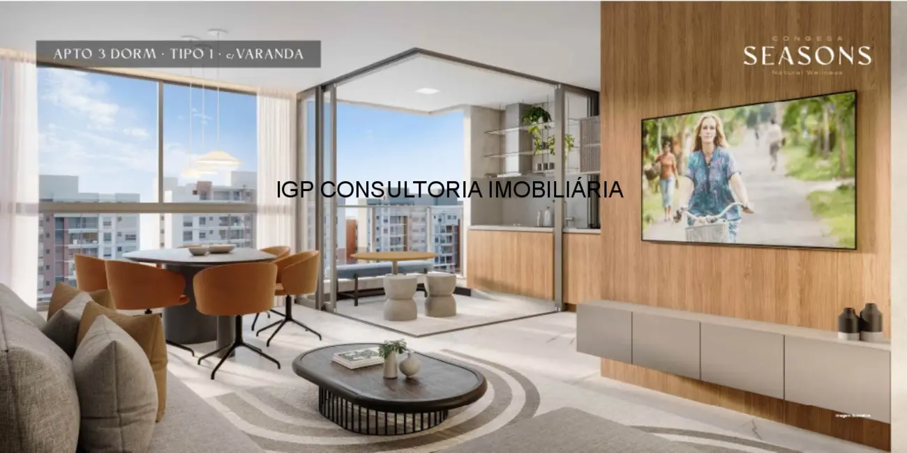 Foto 1 de Apartamento com 3 quartos à venda, 90m2 em Jardim Santa Rita, Indaiatuba - SP
