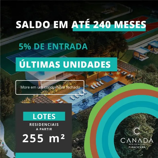 Foto 7 de Terreno / Lote à venda, 255m2 em Piracicaba - SP