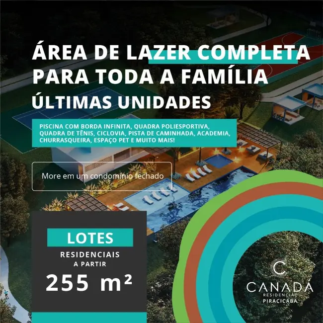 Foto 1 de Terreno / Lote à venda, 255m2 em Piracicaba - SP