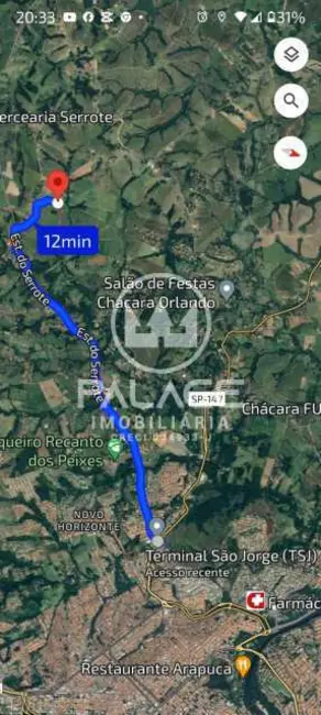 Foto 8 de Terreno / Lote à venda, 1600m2 em Piracicaba - SP