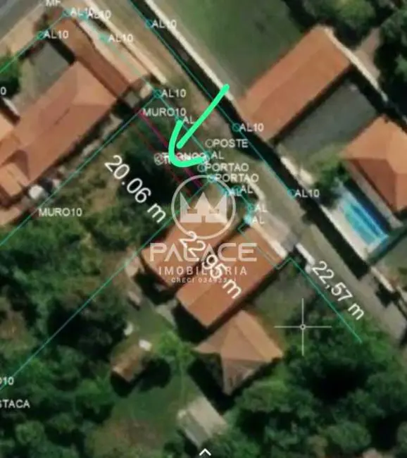 Foto 2 de Terreno / Lote à venda, 1317m2 em Piracicaba - SP