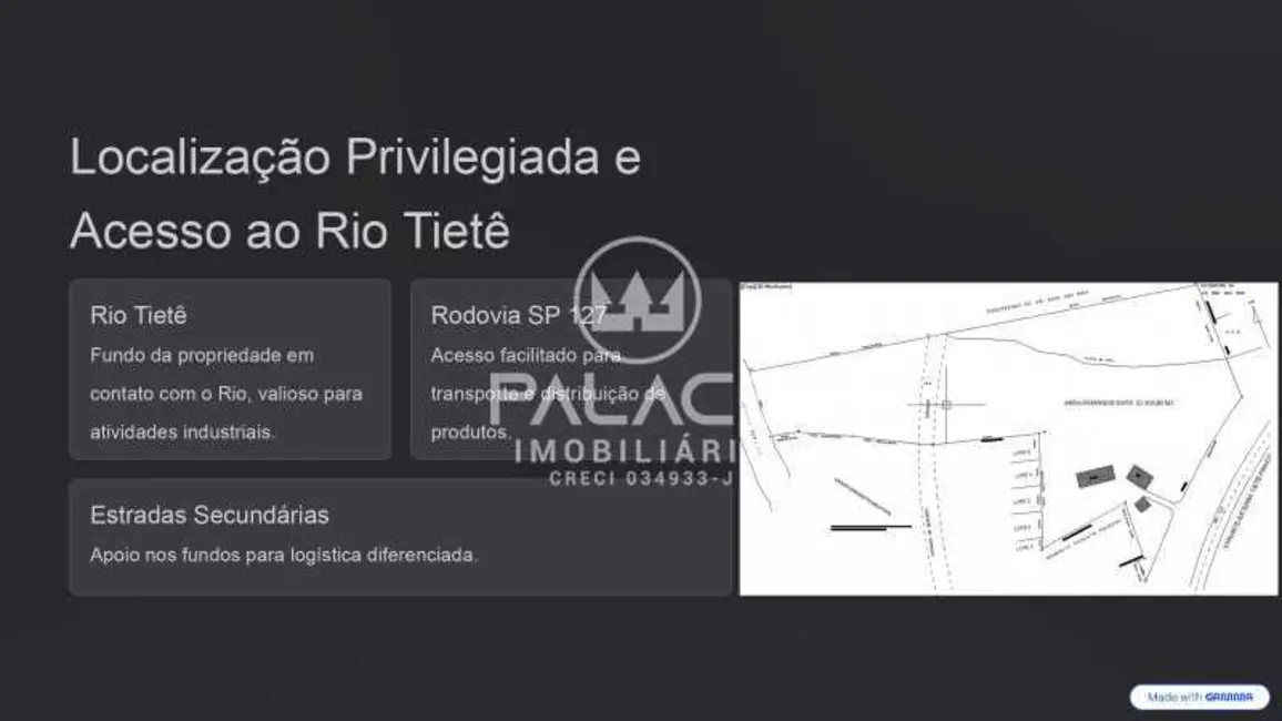 Foto 4 de Terreno / Lote à venda, 22400m2 em Tiete - SP