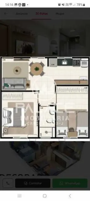 Foto 7 de Apartamento com 2 quartos à venda, 46m2 em Piracicaba - SP