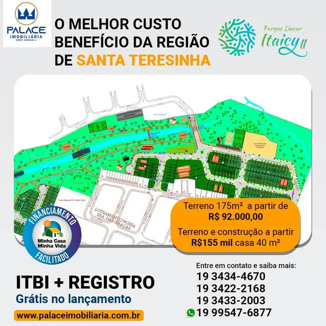 Foto 2 de Terreno / Lote à venda, 175m2 em Piracicaba - SP