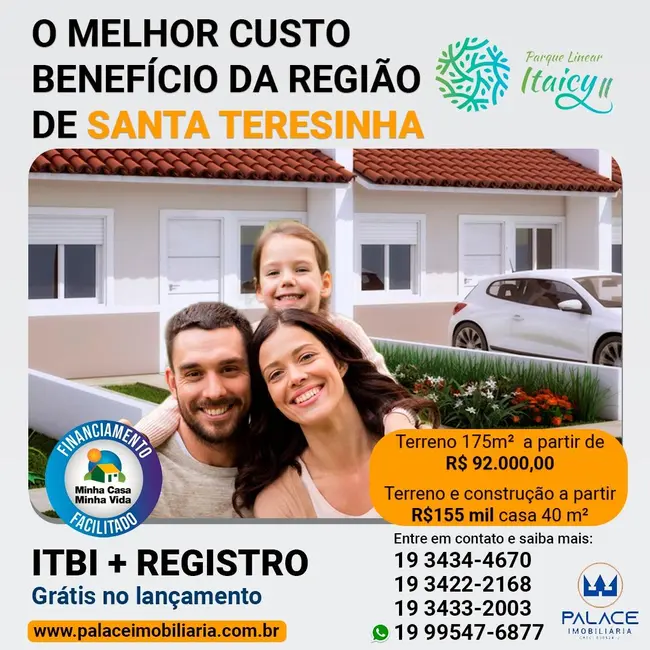 Foto 1 de Terreno / Lote à venda, 175m2 em Piracicaba - SP