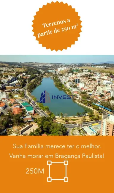 Foto 2 de Terreno / Lote à venda, 250m2 em Braganca Paulista - SP