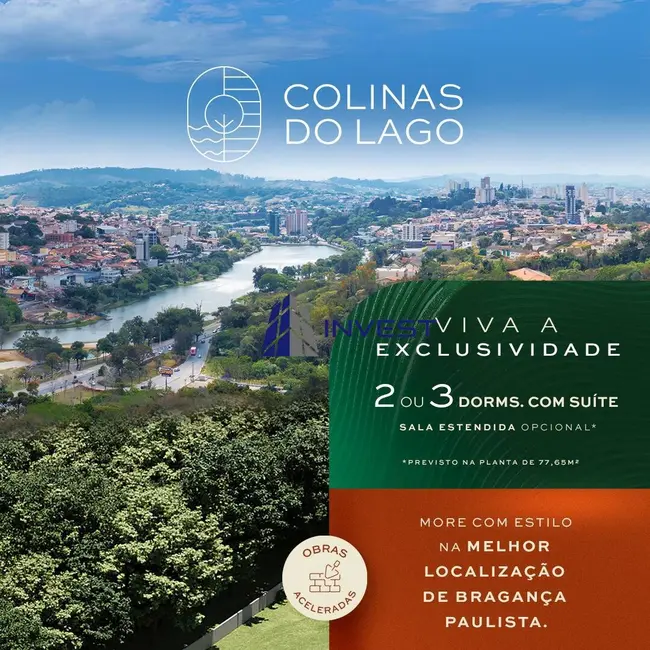 Foto 1 de Apartamento com 2 quartos à venda, 63m2 em Residencial Colinas de São Francisco, Braganca Paulista - SP