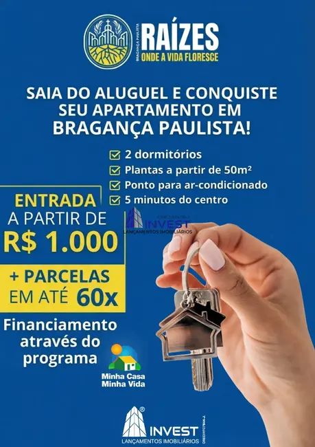 Foto 1 de Apartamento com 2 quartos à venda, 50m2 em Penha, Braganca Paulista - SP