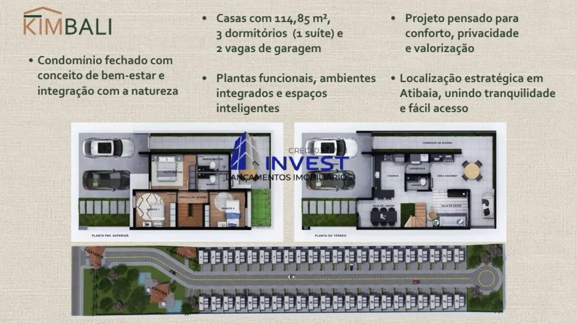 Foto 2 de Casa com 3 quartos à venda e para alugar em Atibaia - SP