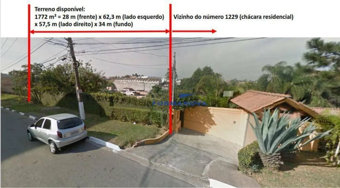 Foto 2 de Terreno / Lote à venda, 1772m2 em Parque Rincão, Cotia - SP