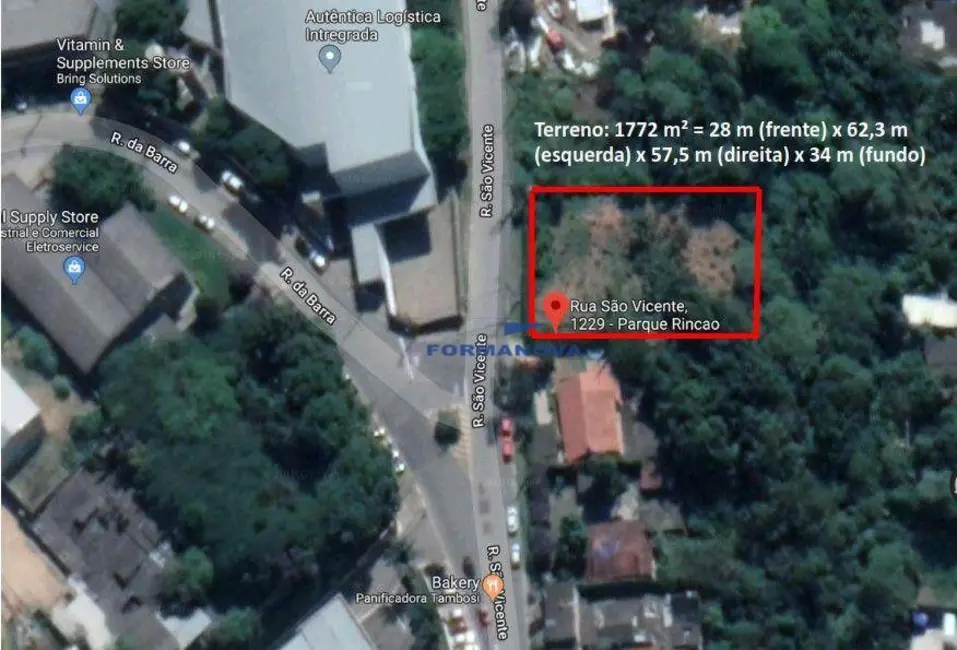 Foto 3 de Terreno / Lote à venda, 1772m2 em Parque Rincão, Cotia - SP