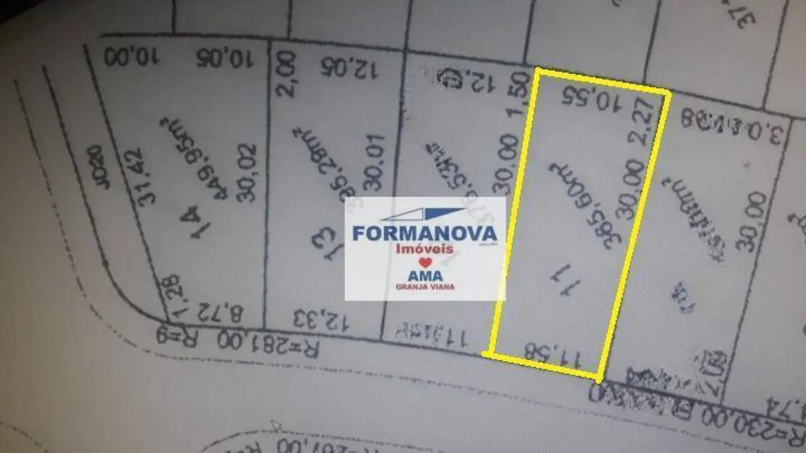 Foto 5 de Terreno / Lote à venda, 365m2 em Parque Dom Henrique, Cotia - SP