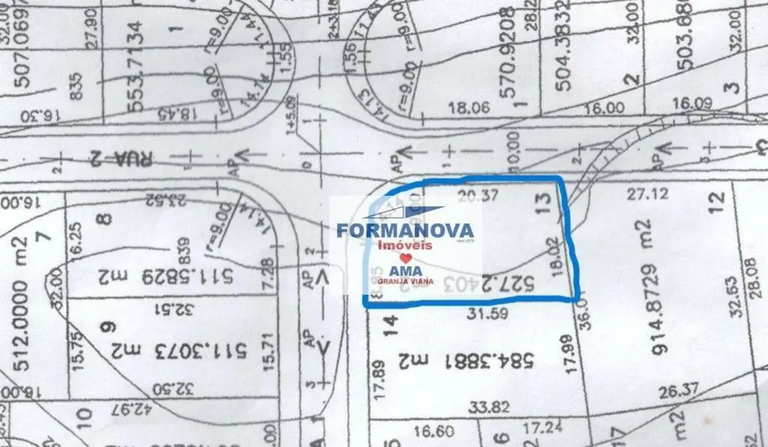 Foto 6 de Terreno / Lote à venda, 527m2 em Granja Viana, Carapicuiba - SP