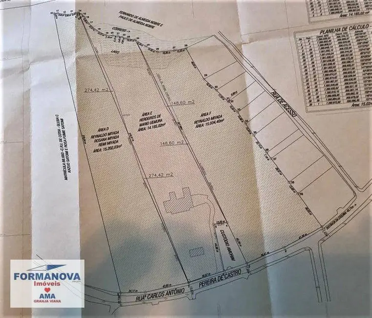 Foto 9 de Sala Comercial à venda, 15202m2 em Pitas, Cotia - SP