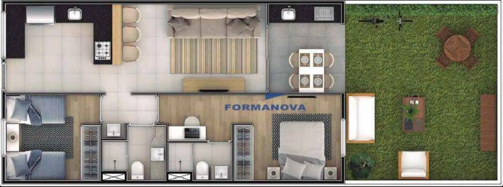 Foto 2 de Apartamento com 2 quartos à venda, 83m2 em Parque Rincão, Cotia - SP