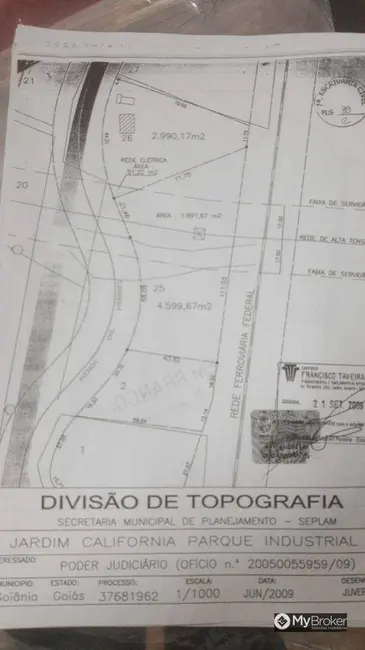 Foto 1 de Terreno / Lote à venda, 2990m2 em Jardim Califórnia Parque Industrial, Goiania - GO