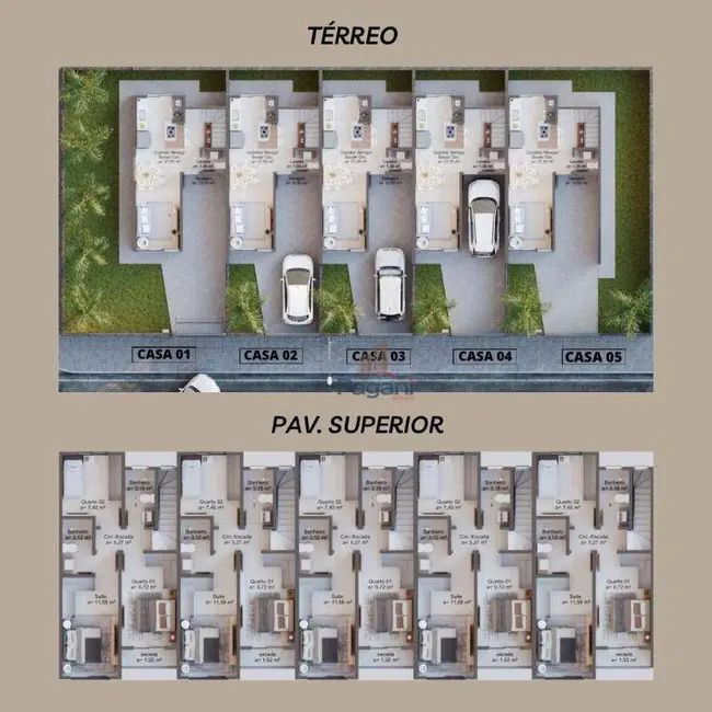 Foto 2 de Sobrado com 3 quartos à venda, 138m2 em Passa Vinte, Palhoca - SC