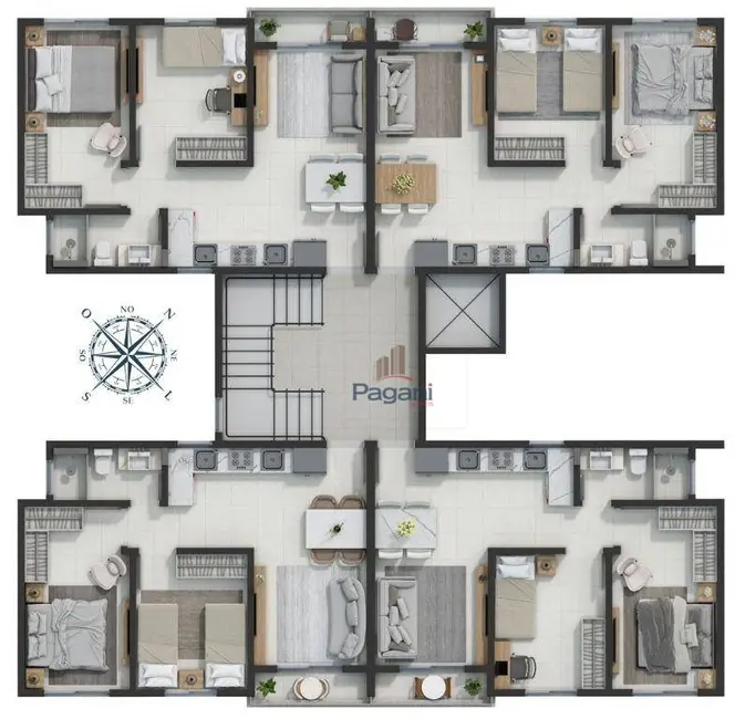 Foto 9 de Apartamento com 2 quartos à venda, 45m2 em Sertão do Maruim, Sao Jose - SC