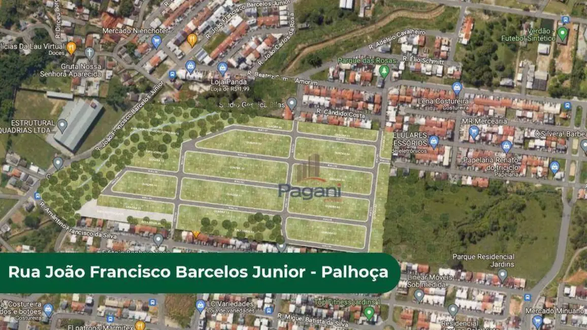 Foto 4 de Terreno / Lote à venda, 255m2 em Alto Aririú, Palhoca - SC