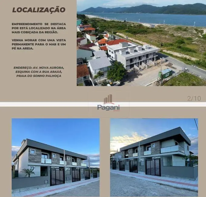 Apartamento com 2 quartos à venda, 81m2 em Praia do Sonho (Ens Brito), Palhoca - SC - imagem 3 Foto 3 de Apartamento com 2 quartos à venda, 81m2 em Praia do Sonho (Ens Brito), Palhoca - SC