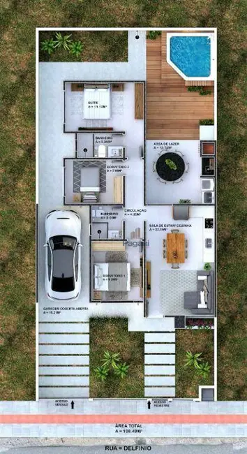 Foto 2 de Casa com 3 quartos à venda, 200m2 em Caminho Novo, Palhoca - SC