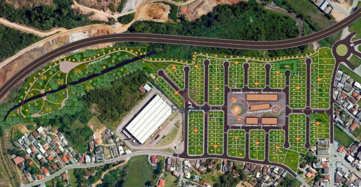 Foto 2 de Terreno / Lote à venda, 200m2 em Aririú, Palhoca - SC