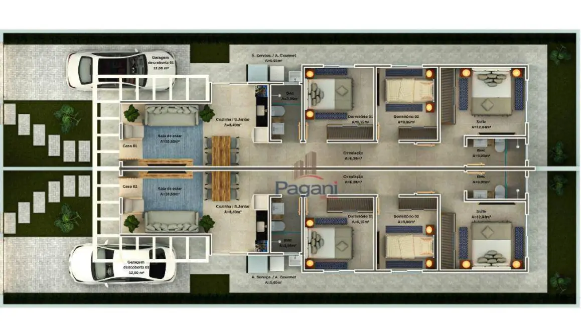 Foto 5 de Casa com 3 quartos à venda, 150m2 em Guarda do Cubatão, Palhoca - SC