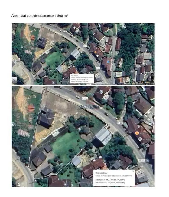 Foto 9 de Terreno / Lote à venda, 4000m2 em Colônia Santana, Sao Jose - SC