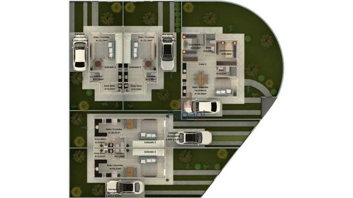 Foto 6 de Sobrado com 2 quartos à venda, 95m2 em Guarda do Cubatão, Palhoca - SC