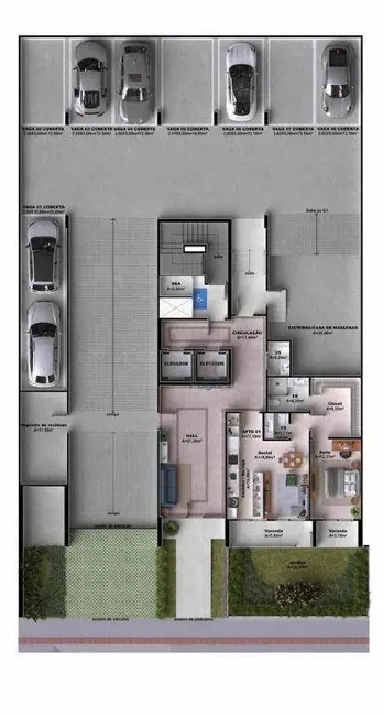 Foto 3 de Apartamento com 1 quarto à venda, 87m2 em Palhoca - SC