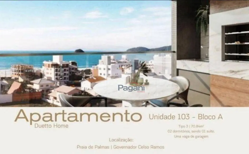 Foto 2 de Apartamento com 2 quartos à venda, 70m2 em Governador Celso Ramos - SC